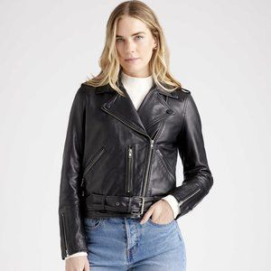 Quince 100% Leather Moto Jacket